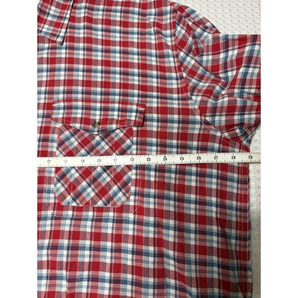 CC FILSON Plaid Long Sleeve Button Up Shirt 3XL Cotton Coastal Nautical Preppy - Picture 7 of 8